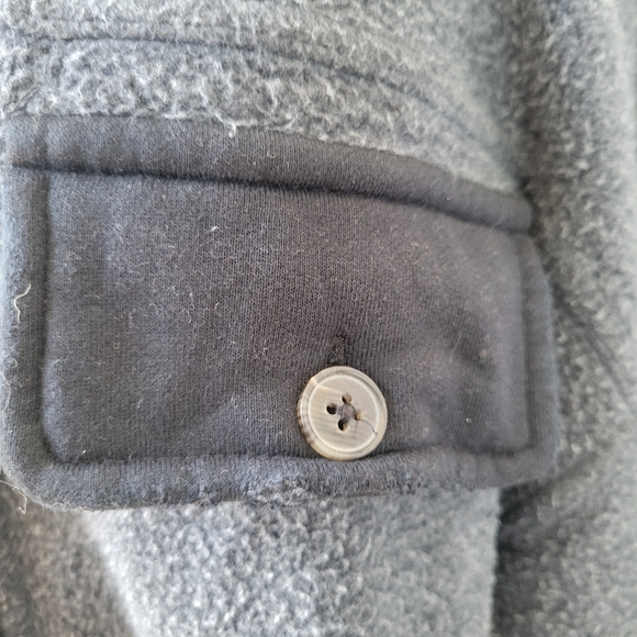 Free People Ruby Fleece Jacket Washed Black S - Picture 10 of 16